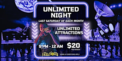 Immagine principale di Unlimited Night | Zap Zone Brighton 