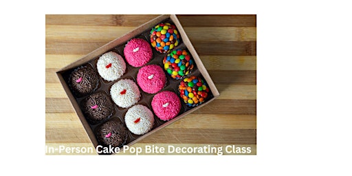 In-Person Cake Pop Bites Decorating Class G-F, Allergy-Friendly & Vegan primary image