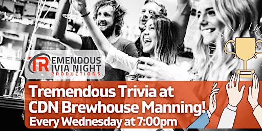 Imagem principal de Edmonton Wednesday Night Trivia at Canadian Brewhouse Manning!