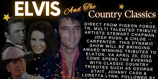 Imagem principal do evento Elvis  and The Country Classics