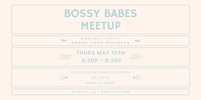 Imagem principal do evento May Bossy Babes Meetup