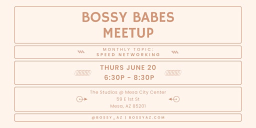 June Bossy Babes Meetup primary image