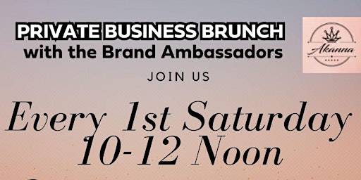 Image principale de Private Business Brunch with Brand Ambassadors