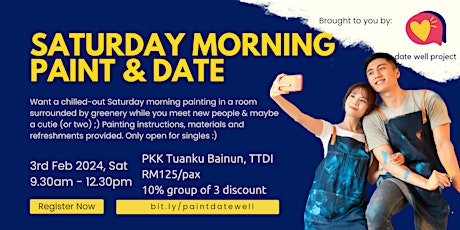 Paint and Date by Date Well Project | Dating Event Malaysia primary image