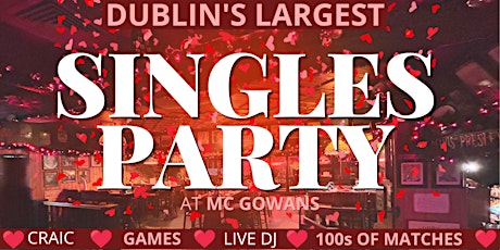 Mc Gowans Singles Party *MENS TICKETS* 2024 primary image