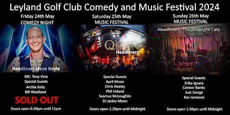 Leyland Golf Club Centenary Comedy and Music Festival