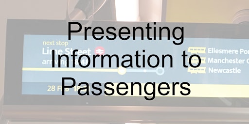 Primaire afbeelding van Presenting Information to Passengers