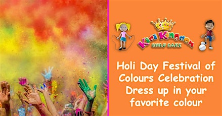 Holi Day Festival of Colours Celebration - Dress up in your favorite colour primary image