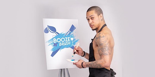 Image principale de Booze N' Brush Next to Naked Sip n' Paint Indianapolis, IN - Exotic Male Model Painting Event