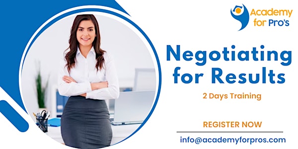 Negotiating for Results  2 Days Training in Dammam
