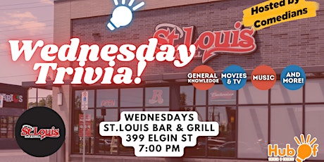 Image principale de Wednesday Trivia at St.Louis Bar and Grill (Elgin)
