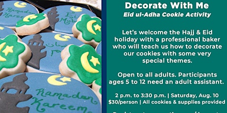 Decorate With Me | Kids & Adults Eid-ul-Adha Cookie Activity primary image