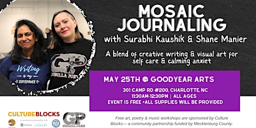 Imagem principal do evento Mosaic Journaling, Goodyear arts
