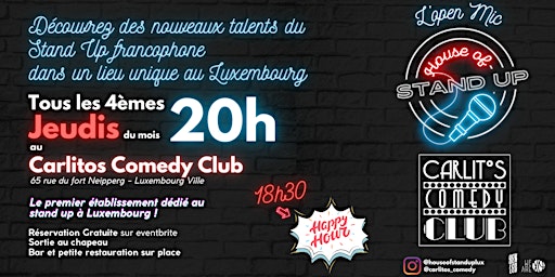 Primaire afbeelding van Stand Up en Français - Open Mic du House of Stand Up