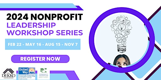 Hauptbild für 2024 Nonprofit Leadership Workshop - Marketing & Fundraising (In-Person)
