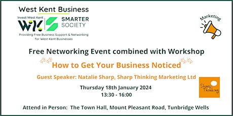 Networking & Workshop - How to Get Your Business Noticed - In Person primary image
