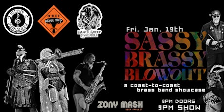 Imagen principal de Sassy Brassy Blowout: A coast-to-coast brass band showcase