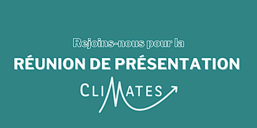 EN LIGNE -Réunion de présentation CliMates  primärbild