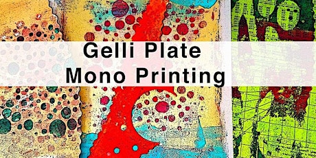 Imagem principal do evento Mono Printing with Gelli Plates / Stencils and Stamps