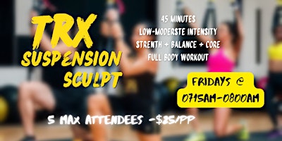TRX Suspension Sculpt - Small Group Fitness Class primary image