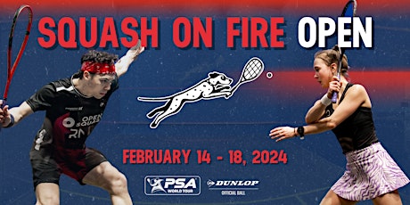 Primaire afbeelding van Squash On Fire Open - Sunday, February 18 Day Session Tickets