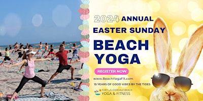 Imagen principal de Easter Sunday Beach Yoga Flow.ೃ࿔*:･ with Lauderdales Favorite