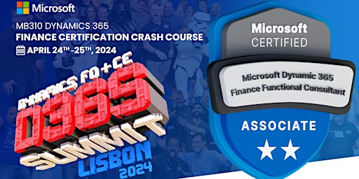 Imagem principal de MB310 Dynamics 365 Finance Certification Crash Course