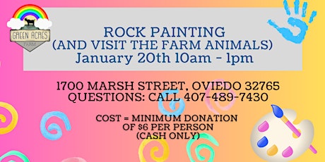 Imagen principal de Rock Painting and Open Hours at the Farm