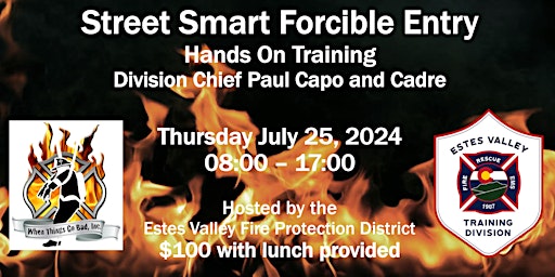 Primaire afbeelding van Street Smart Forcible Entry Hands On Training (2024)