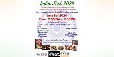 Hauptbild für India Fest Apopka 2024