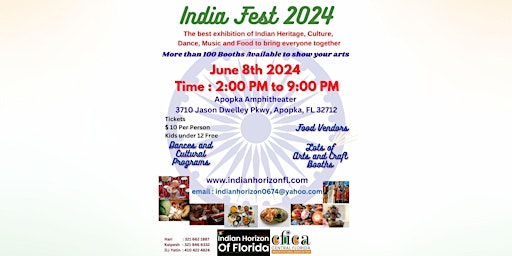 Imagem principal do evento India Fest Apopka 2024