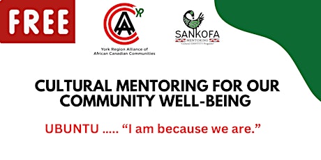 Image principale de Cultural Mentoring for Our  Community Well-being