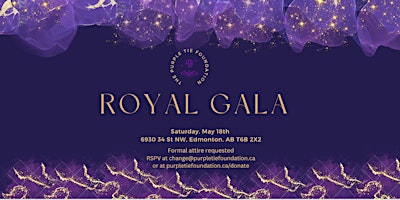 Imagem principal do evento The Purple Tie Foundation Royal Gala