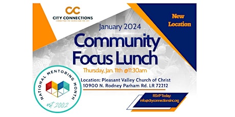 Primaire afbeelding van Community Focus Lunch