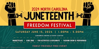 Hauptbild für 2024 North Carolina Juneteenth Festival