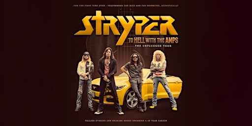 Primaire afbeelding van Stryper “To Hell with the Amps — The Unplugged Tour” | LAST TIX - BUY NOW!