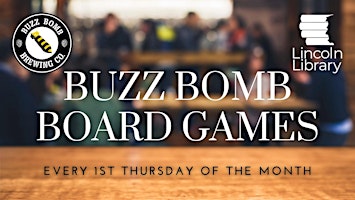 Primaire afbeelding van Board Game Night at Buzz Bomb Brewing Co