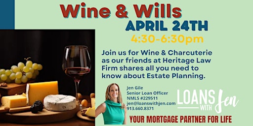 Immagine principale di WINE AND WILLS- AN ESTATE PLANNING WORKSHOP 