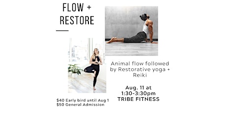 Flow + Restore - Animal Flow, Restorative Yoga and Reiki primary image