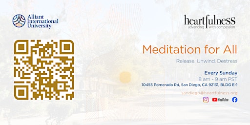 Primaire afbeelding van Heartful Sundays: Free Meditation Sessions at Alliant University Campus