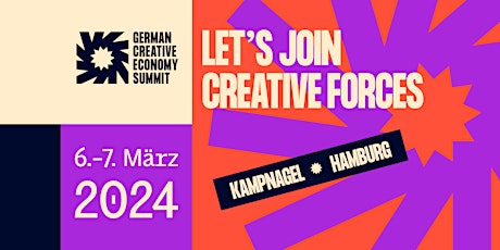 Hauptbild für German Creative Economy Summit 2024