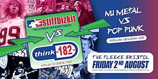 Primaire afbeelding van Limp Bizkit tribute (Stiff Bizkit) vs Blink 182 tribute (Think 182)