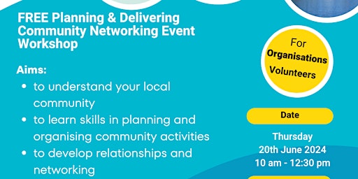 Imagem principal do evento Planning and Delivering Community Networking Event Workshop