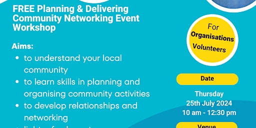 Primaire afbeelding van Planning & Delivering Community Networking Event
