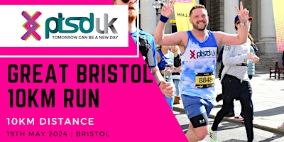 Primaire afbeelding van 2024 Great Bristol 10km Run to support PTSD UK