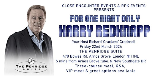 An Evening with Harry Redknapp - Arnos Grove primary image