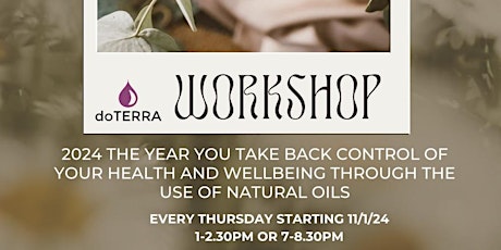 Natural Oils Workshop Afternoon session