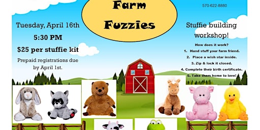 Imagen principal de Farm Fuzzies: Stuffie Building Workshop