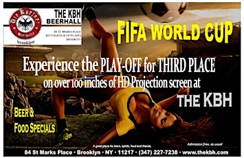 World Cup at the KBH - Play-OFF for Third primary image