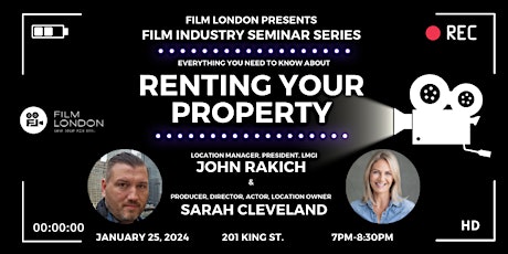 Film London Seminar Series- Renting Your Property primary image